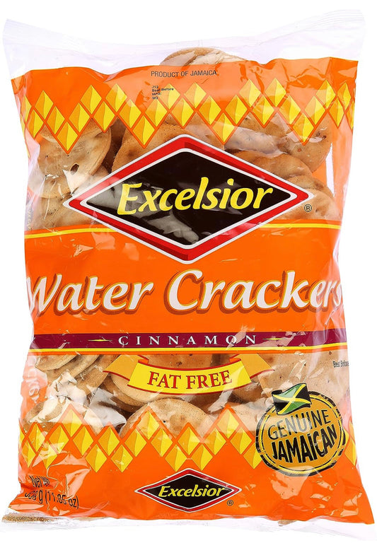 EXCELSIOR Cinnamon Water Crackers Genuine Jamaican Crackers 10.05oz