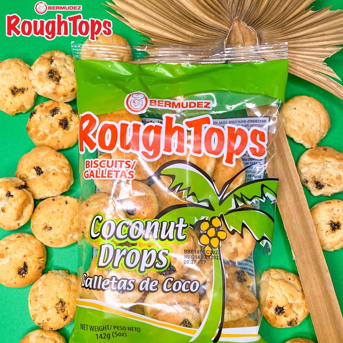 Coconut drops -rough tops