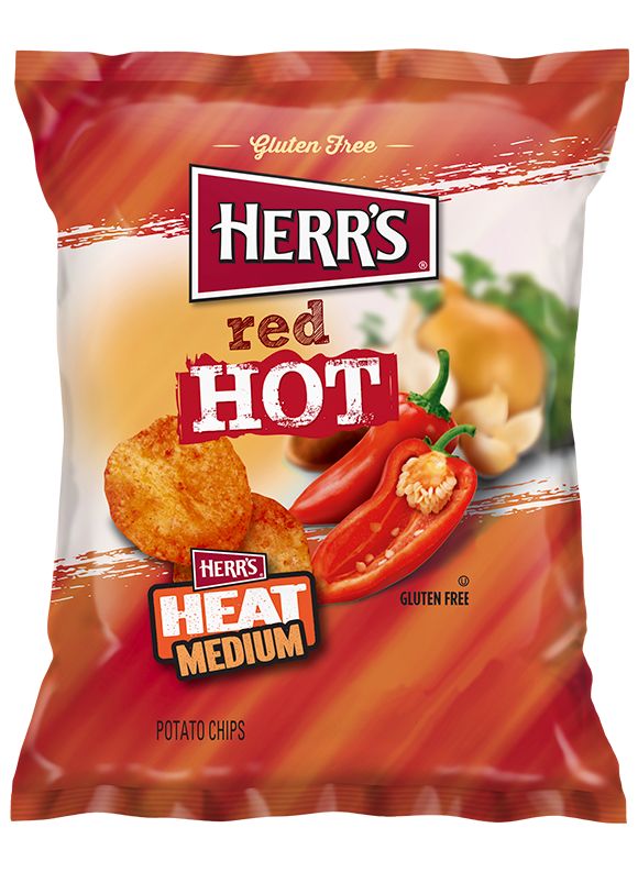 Herr's Red Hot Potato Chips 1 Oz.