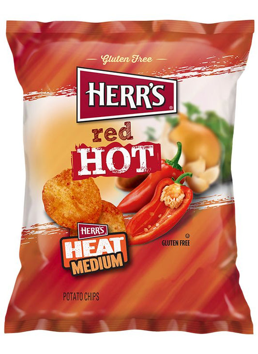 Herr's Red Hot Potato Chips 1 Oz.