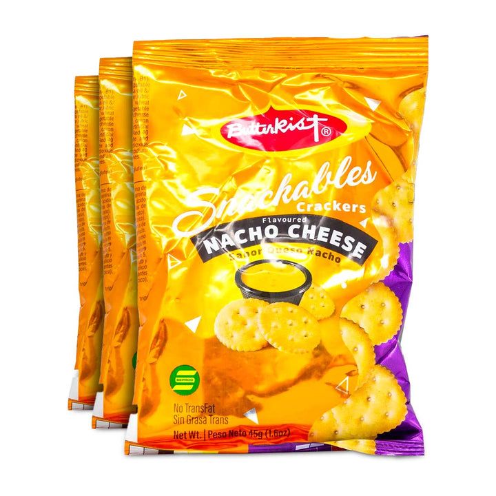 Butterkist Snackables Crackers Nacho Cheese, 1.6oz (1-6 Pack)