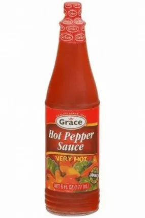 Grace Very Hot Pepper Sauce, 6 oz